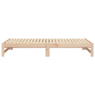Multifunctionele slaapbank van massief grenenhout met ideale afmetingen - Bedden & bedframes