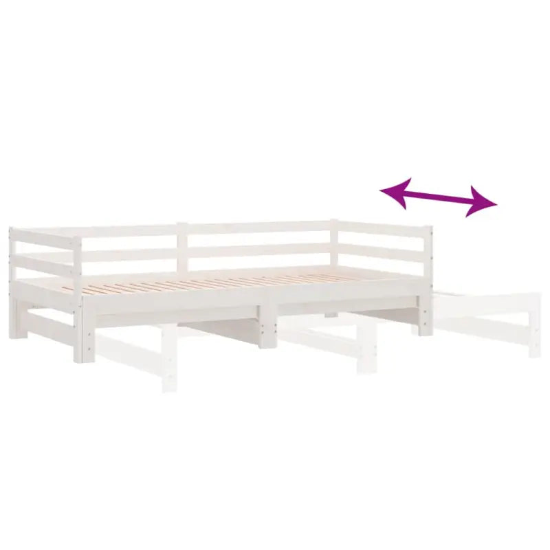 Multifunctionele slaapbank van massief grenenhout met optimale afmetingen - Bedden & bedframes