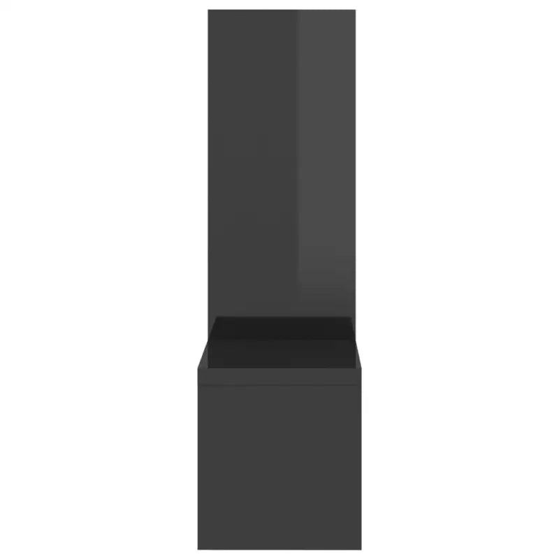 Muzieknoot Wandplank in hoogglans grijs bewerkt hout - Hoogglans grijs / 2 / 1 - Wandplanken