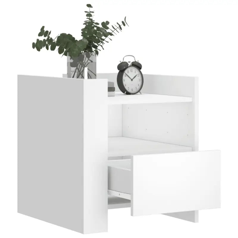 Nachtkastje met bewerkt hout voor een tijdloze interieur uitstraling - Nachtkastjes