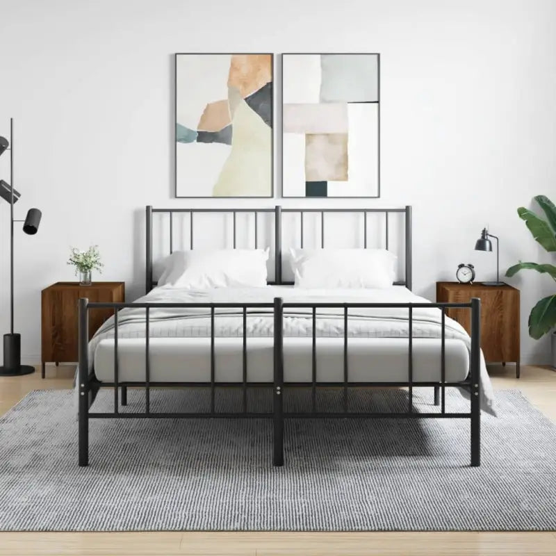 Nachtkastje van bewerkt hout in hoogglans wit voor moderne interieurs - bruin eikenkleur / 2 - Nachtkastjes