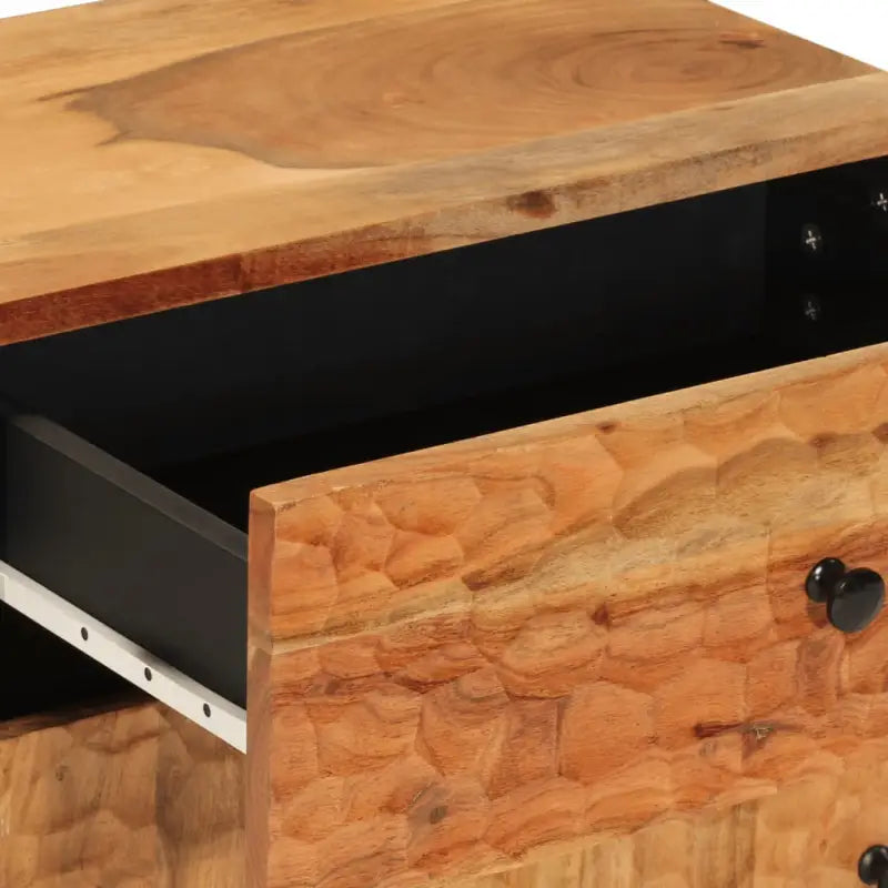 Nachtkastje van massief acaciahout met elegant design - Nachtkastjes