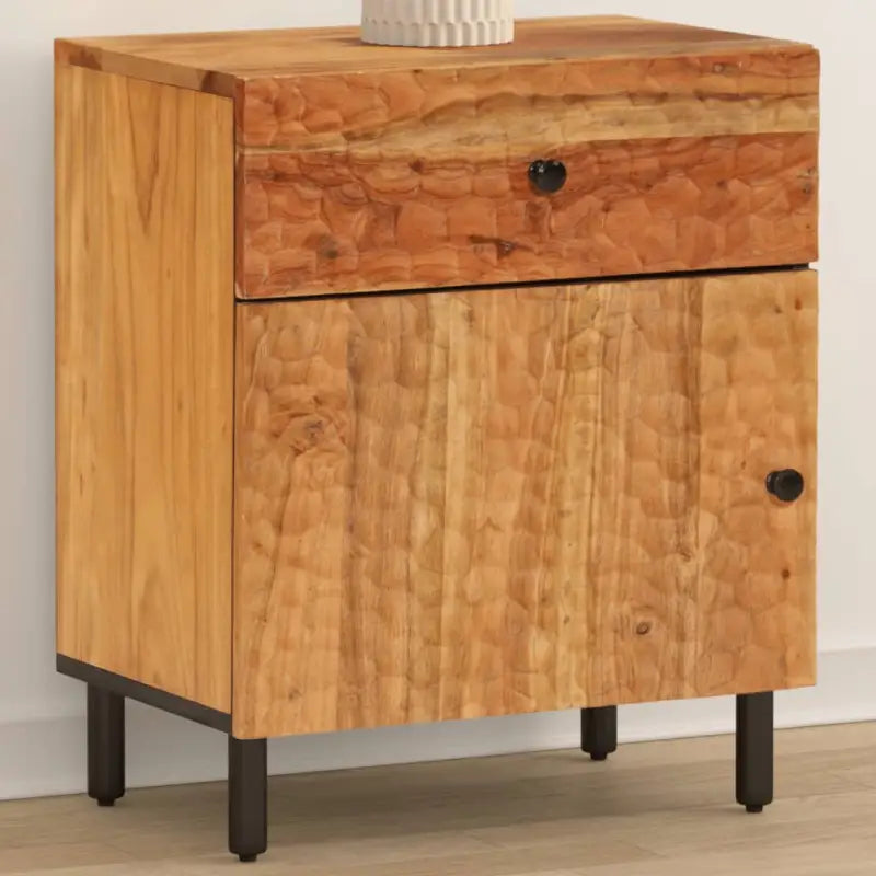 Nachtkastje van massief acaciahout met elegant design - Naturel / 1 / Massief acaciahout - Nachtkastjes