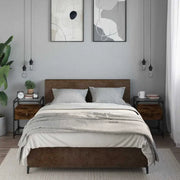 Nachtkastjes bewerkt hout met tijdloze charme voor woonkamer of slaapkamer - Nachtkastjes