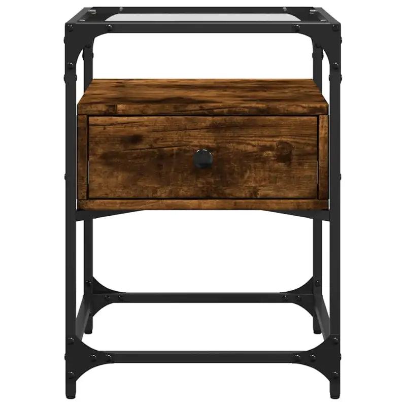 Nachtkastjes bewerkt hout met tijdloze charme voor woonkamer of slaapkamer - Nachtkastjes