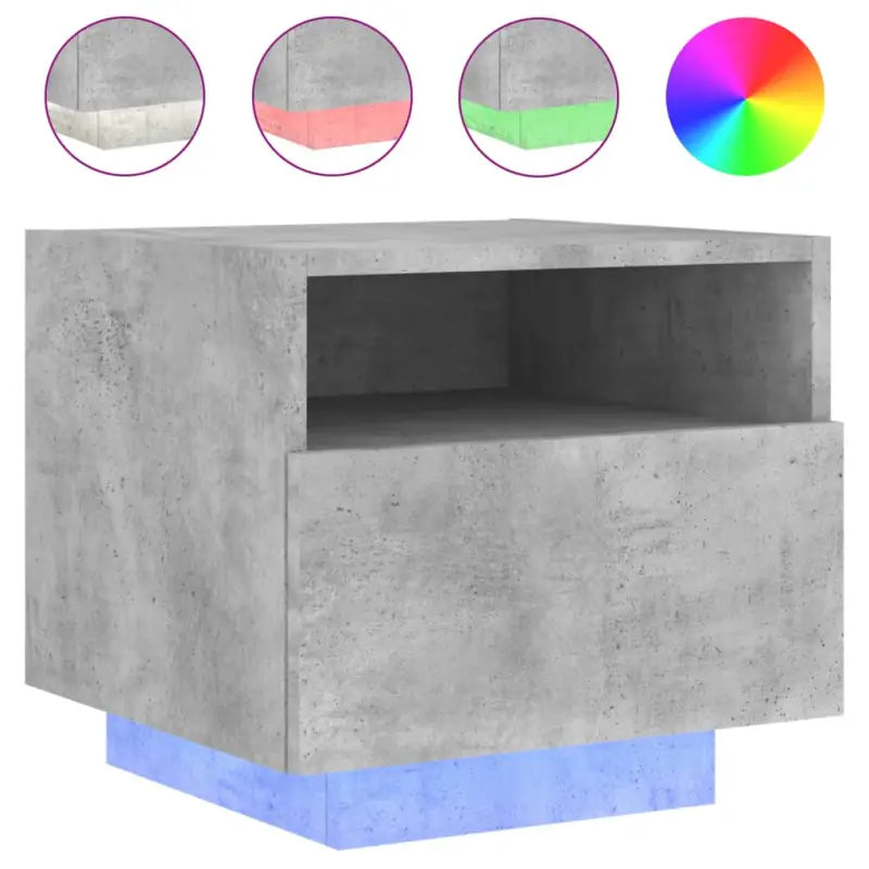Nachtkastjes met rgb led-verlichting en duurzaam bewerkt hout - Nachtkastjes