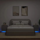 Nachtkastjes met rgb led-verlichting en duurzaam bewerkt hout - Grijs sonoma / 2 - Nachtkastjes
