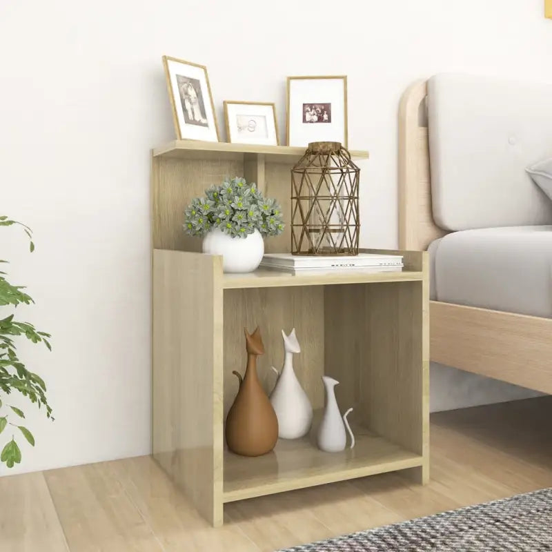 Nachtkastjes van bewerkt hout met trendy en praktische ontwerp - Sonoma eiken / 1 - Nachtkastjes