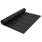 Onkruiddoek voor een onkruidvrije tuin en betere drainage - Zwart / 1 x 50 m / 1 - Onkruiddoekken