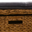 Opberg- en halbankje van zeegras met levering bevat natuurlijke charme - Bruin / 71 x 40 x 42 cm - Opberg- & halbankjes