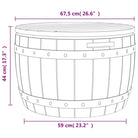 Opbergbox met imitatiehout structuur voor tuin en buitengebruik - Opbergboxen voor buiten