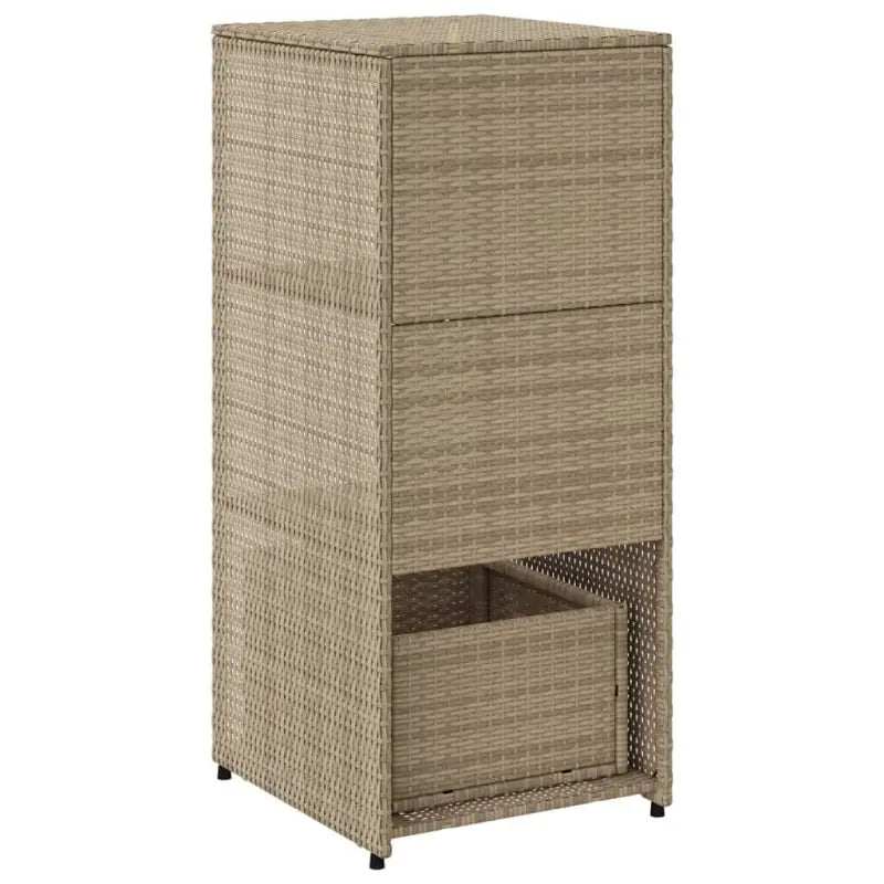 Opbergbox voor buiten in poly rattan voor tuinmeubels en accessoires - Opbergboxen voor buiten