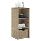 Opbergbox voor buiten in poly rattan voor tuinmeubels en accessoires - Opbergboxen voor buiten