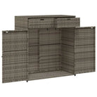 Opbergbox voor buiten in poly rattan voor tuinmeubels en accessoires - Opbergboxen voor buiten