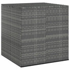 Opbergbox voor buiten van PE Rattan voor kussens - Grijs / 100 x 97.5 x 104 cm - Opbergboxen voor buiten