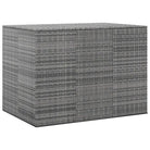 Opbergbox voor buiten van PE Rattan voor kussens - Grijs / 145 x 100 x 103 cm - Opbergboxen voor buiten