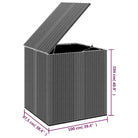 Opbergbox voor buiten van PE Rattan voor kussens - Opbergboxen voor buiten