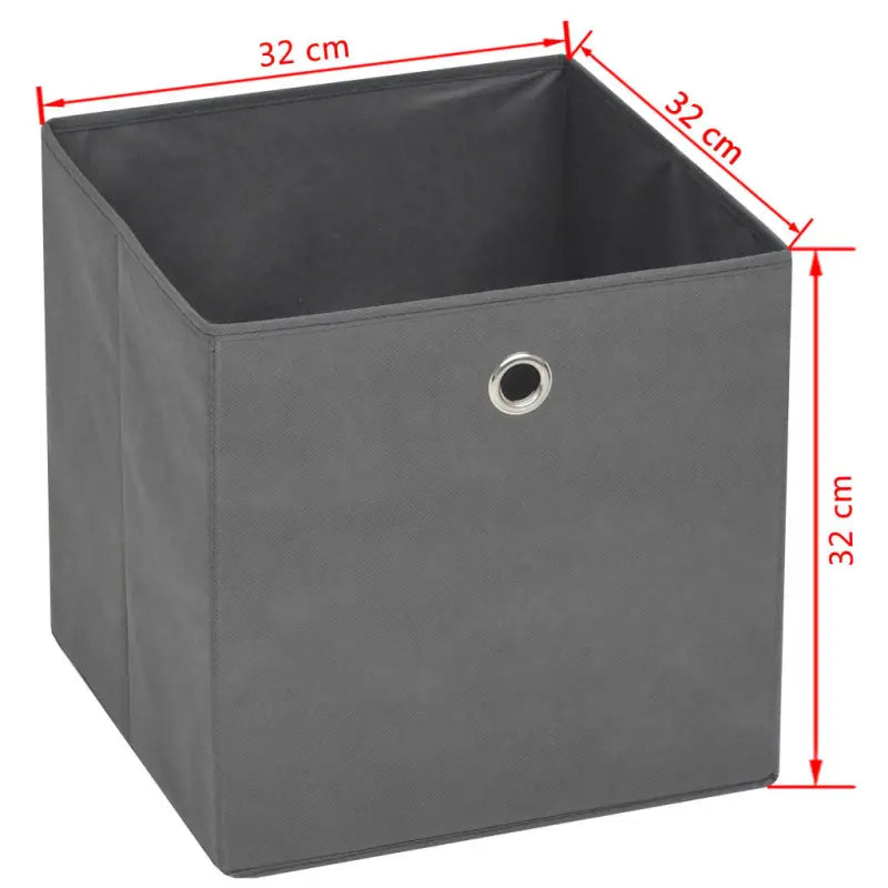 Opbergdozen van nonwoven stof voor opbergruimte levering bevat - Grijs / 10 - Opbergdozen