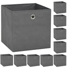 Opbergdozen van nonwoven stof voor opbergruimte levering bevat - Grijs / 10 - Opbergdozen