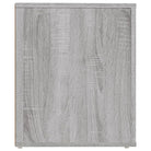Opbergkast Grijs Sonoma met stabiel blad en elegant ontwerp - Opbergkasten & lockerkasten