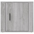 Opbergkast Grijs Sonoma met stabiel blad en elegant ontwerp - Opbergkasten & lockerkasten