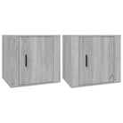 Opbergkast Grijs Sonoma met stabiel blad en elegant ontwerp - Opbergkasten & lockerkasten