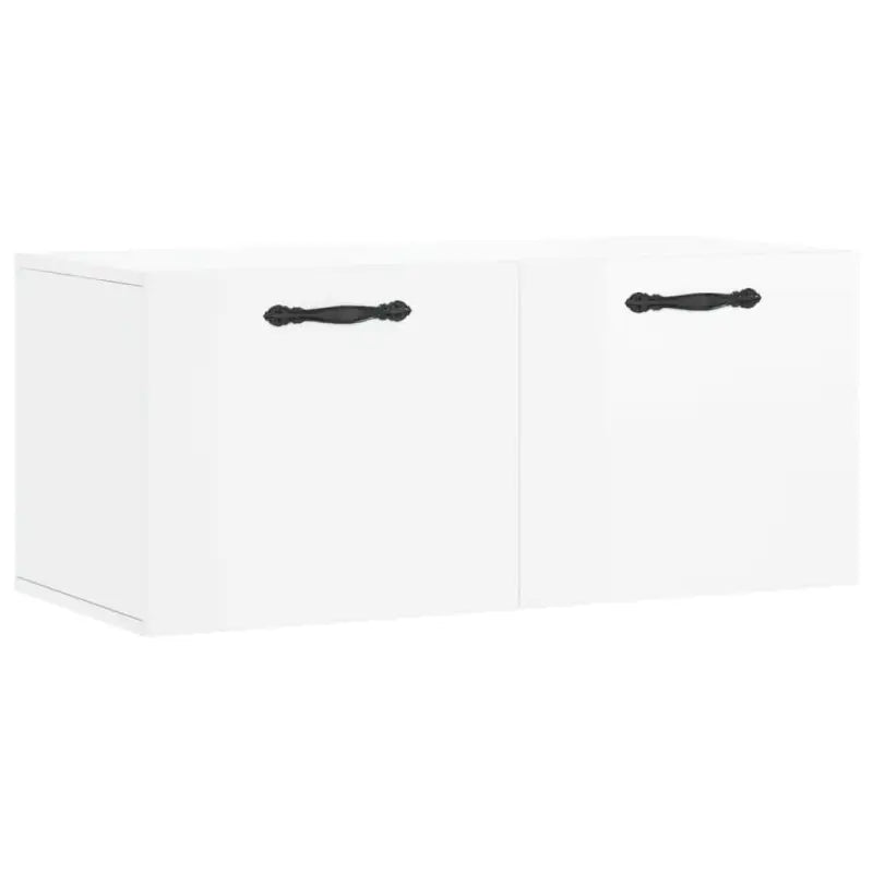 Opbergkast in hoogglans wit van bewerkt hout voor moderne interieurs - Opbergkasten & lockerkasten