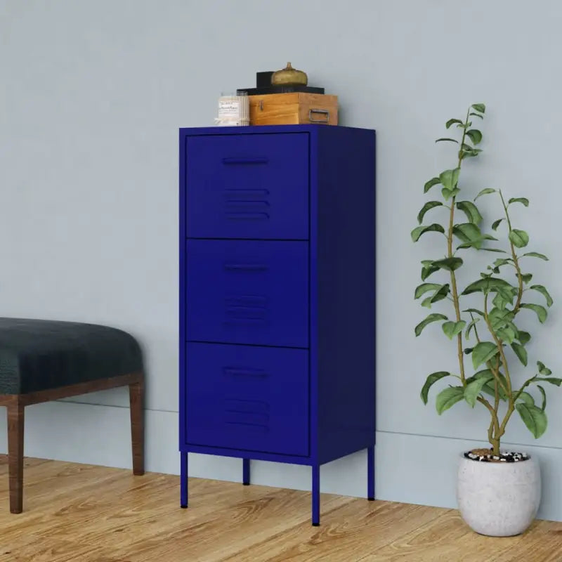 Opbergkast met staalconstructie en verstelbare hoogtes - Marineblauw / 1 - Opbergkasten & lockerkasten