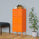 Opbergkast met staalconstructie en verstelbare hoogtes - Oranje / 1 - Opbergkasten & lockerkasten