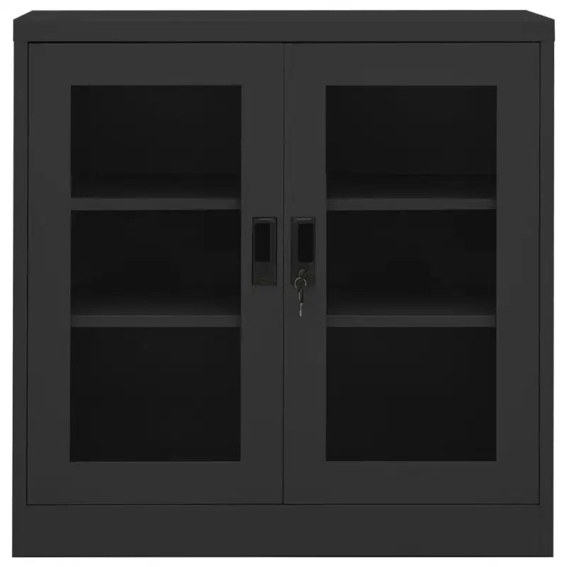Opbergkast met verstelbare schappen en gehard glas voor documentenstorage - Opbergkasten & lockerkasten