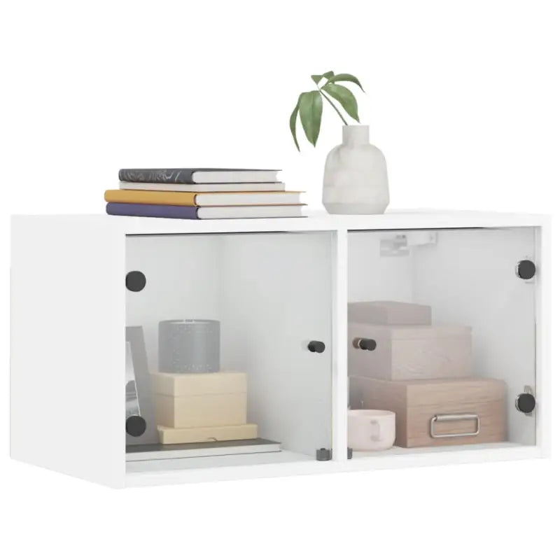 Opbergkasten met glazen deuren voor een lege muur decoratie - Opbergkasten & lockerkasten