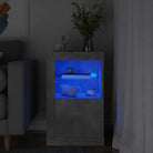 Opbergkasten met RGB LED-verlichting en bewerkt hout - Betongrijs / 1 - Opbergkasten & lockerkasten