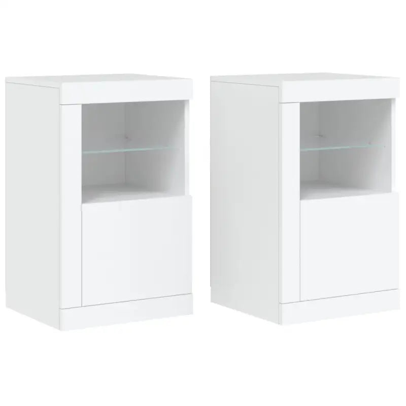 Opbergkasten met RGB LED-verlichting en bewerkt hout - Opbergkasten & lockerkasten