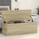 Opbergkisten van bewerkt hout voor overzichtelijke opbergruimte - Sonoma eiken / 102 x 35 x 35 cm / 1 - Opbergkisten