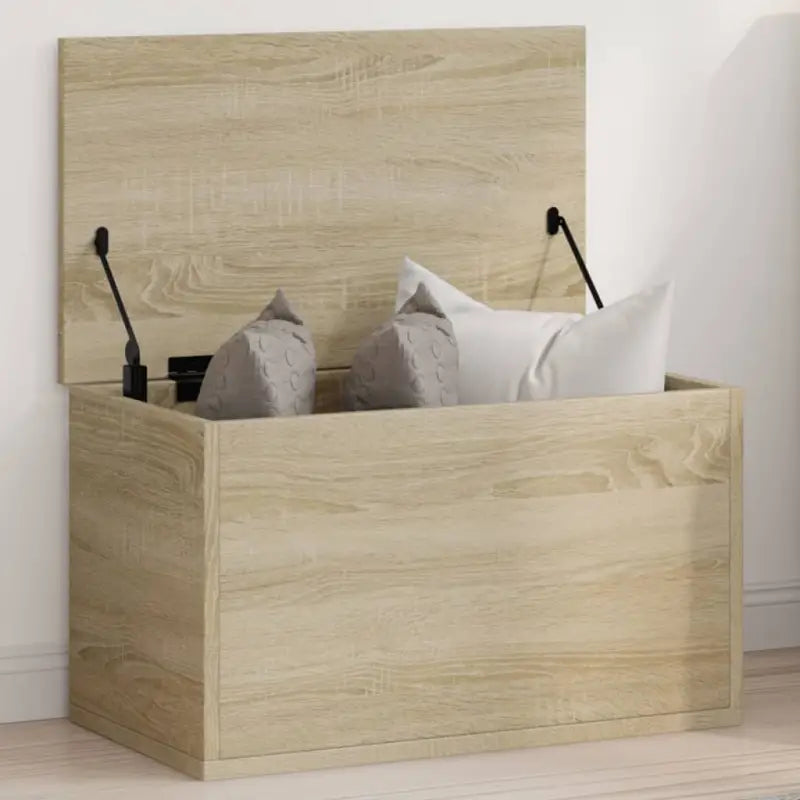 Opbergkisten van bewerkt hout voor overzichtelijke opbergruimte - Sonoma eiken / 60 x 35 x 35 cm / 1 - Opbergkisten
