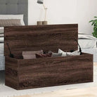 Opbergkisten van bewerkt hout voor overzichtelijke opbergruimte - bruin eikenkleur / 102 x 35 x 35 cm / 1 - Opbergkisten