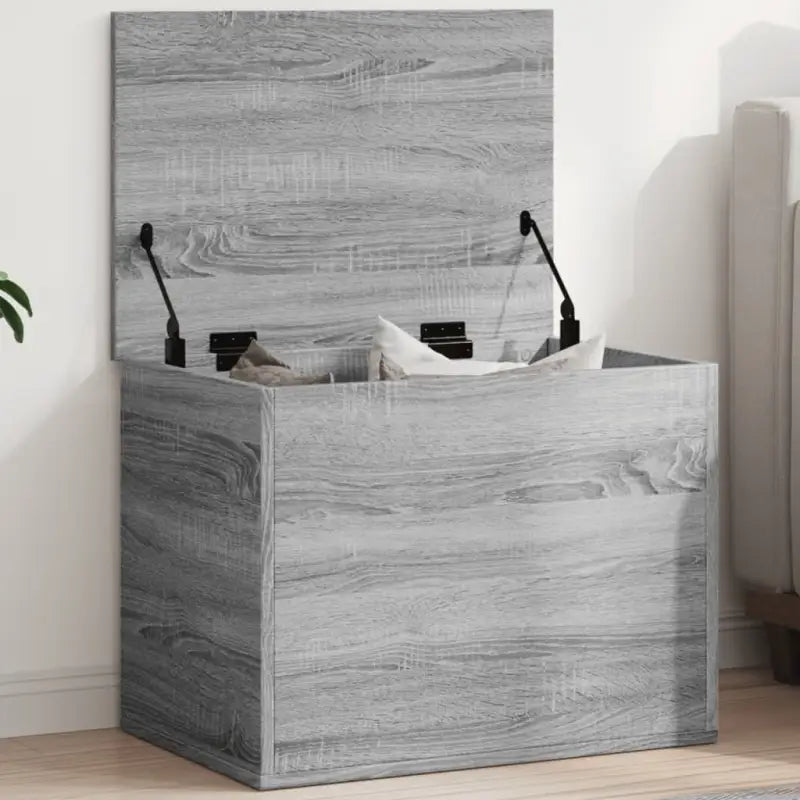 Opbergkisten van bewerkt hout voor overzichtelijke opbergruimte - Grijs sonoma / 60 x 42 x 46 cm / 1 - Opbergkisten
