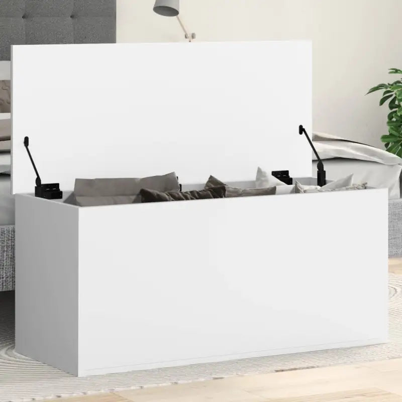 Opbergkisten van bewerkt hout voor overzichtelijke opbergruimte - Wit / 100 x 42 x 46 cm / 1 - Opbergkisten