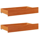 Opberglade voor huishoudelijke artikelen van massief grenenhout - Wasbruin / 95 x 55 x 16 cm - Opbergladen