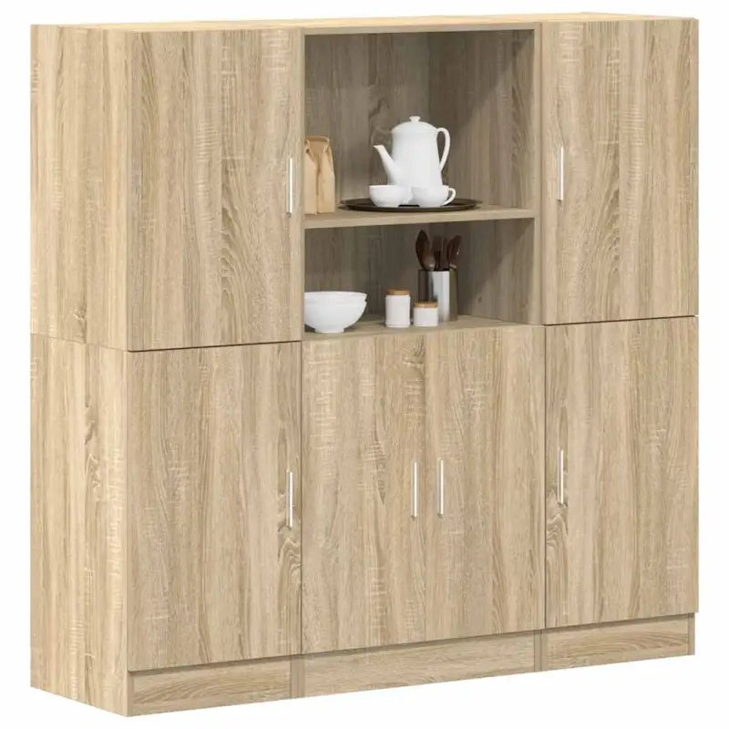 Open planken in bewerkt hout met ideale afmetingen voor je keuken - Sonoma eiken / 1 - Wandplanken