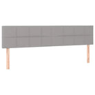 Ottomaanse bed met ruime opbergruimte in lichtgrijs materiaal - Bedden & bedframes