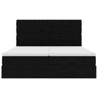 Ottomaanse bed met ruime opbergruimte in zwart materiaal - Bedden & bedframes