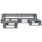 Pallet loungeset van geïmpregneerd grenenhout voor buitenplezier - Tuinsets
