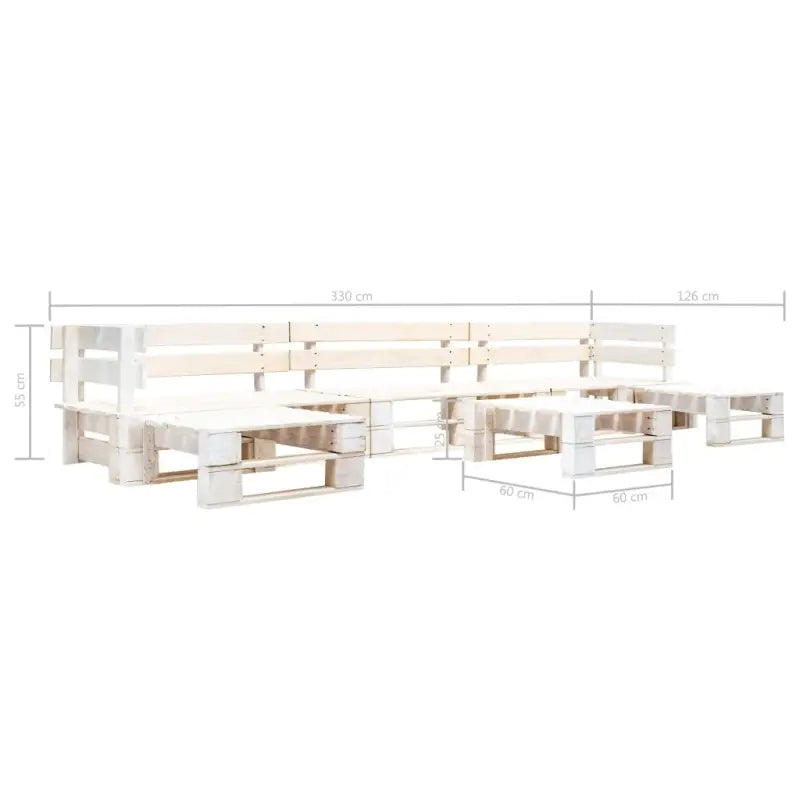 Pallet Loungeset van Geïmpregneerd Grenenhout voor Buitenplezier - Tuinsets
