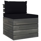 Pallet tuinset van massief grenenhout met kussens voor ontspanning - Tuinsets