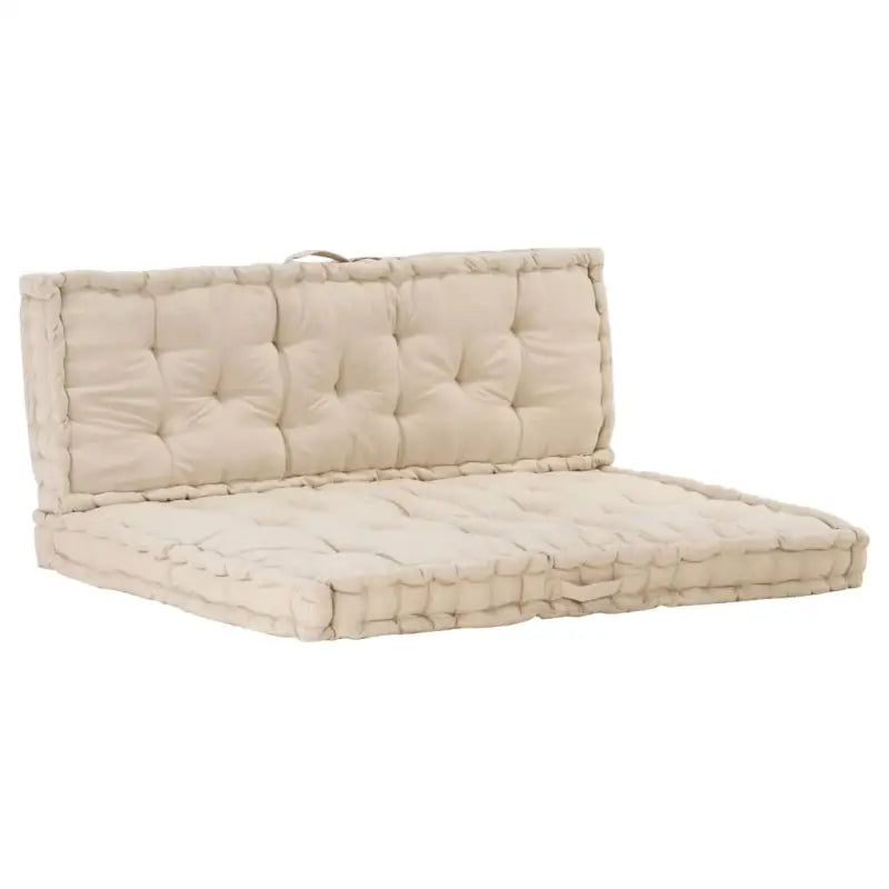 Palletbankkussen voor comfortabele tuinbankzen - Beige / 120 x 40 x 7 cm & 120 x 80 x 10 cm / 1 - Stoelkussens