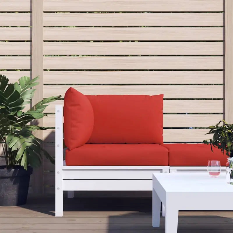 Palletkussen van oxford stof voor een frisse uitstraling in je buitenruimte - Rood / 1 / Hoekbank - Stoelkussens