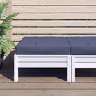 Palletkussen van oxford stof voor een frisse uitstraling in je buitenruimte - Marineblauw / 1 / Voetensteun