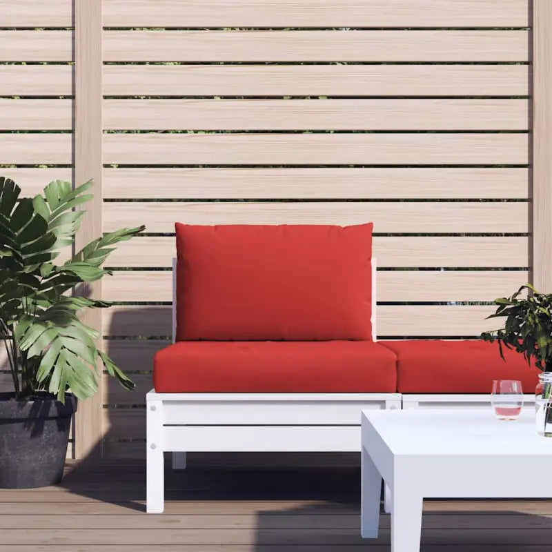 Palletkussen van oxford stof voor een frisse uitstraling in je buitenruimte - Rood / 1 / Middenbank - Stoelkussens
