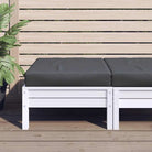 Palletkussen van oxford stof voor een frisse uitstraling in je buitenruimte - Antraciet / 1 / Voetensteun - Stoelkussens